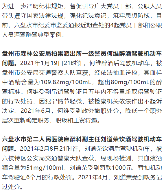 党员干部醉驾事件最新通报曝光
